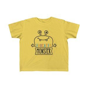 SBC Kid's Educated Monster Short Sleeve Yellow Tee